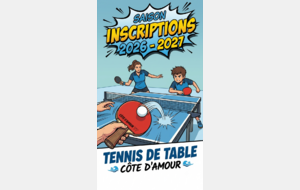 Inscription pour la saison 2026-2027