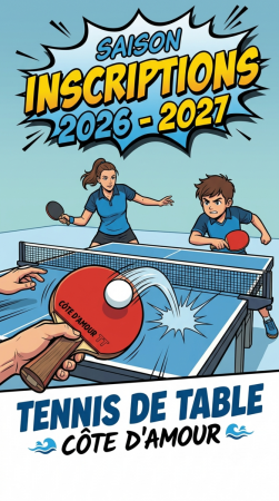 Inscription pour la saison 2026-2027