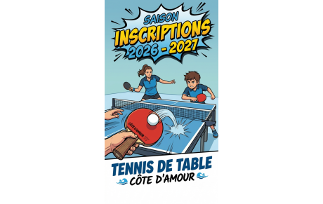 Inscription pour la saison 2026-2027